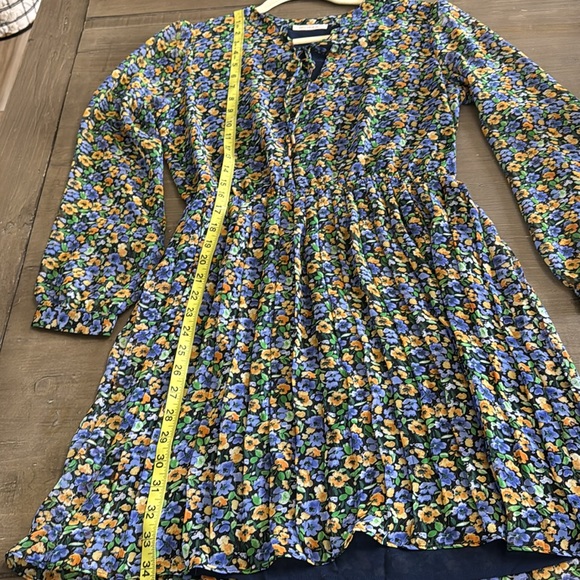 Skies are Blue Daisy Print Pleated Mini Dress - Picture 10 of 12